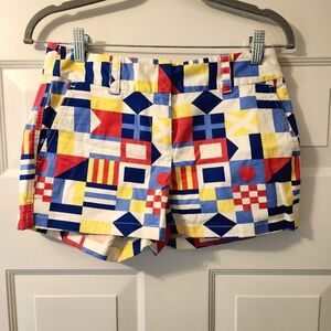 Vineyard Vines Nautical Flag Shorts  size 0